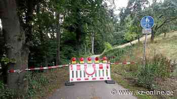 Fuß- und Radweg in Iserlohn wegen Totholz-Gefahr gesperrt - IKZ News