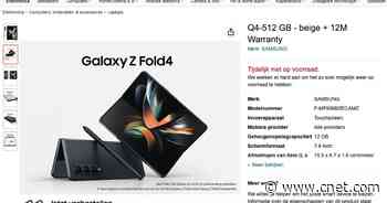 Galaxy Z Fold 4 Pops Up in Amazon Listing Ahead of Samsung Unpacked     - CNET