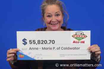 Coldwater woman goes 'all in' for Poker Lotto win - OrilliaMatters