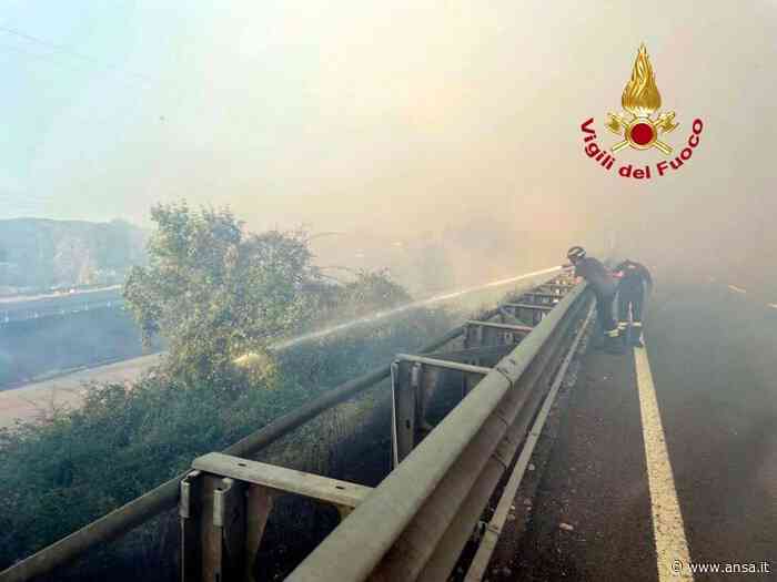 Incendio sterpaglie a Empoli, bloccata ferrovia e Fi-Pi-Li - Agenzia ANSA