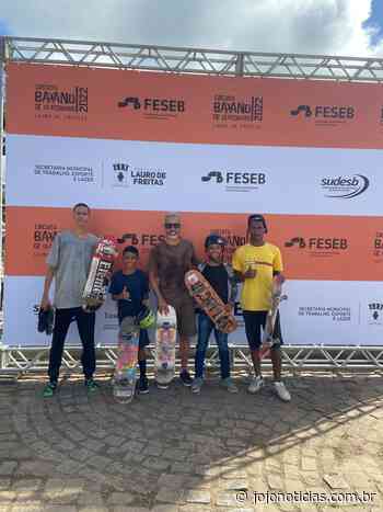 Skatista de Porto Seguro conquista título de campeão na categoria mirim na 1ª etapa do circuito baiano de skate - Jojô Notícias