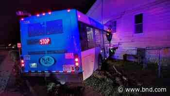 Metro Bus loses control after collision and knocks hole in East St. Louis house - Belleville News-Democrat