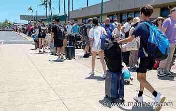 Airport to open new screening lane amid mounting travel lines - Maui News