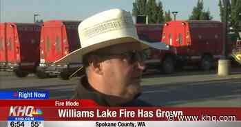 Williams Lake Fire now estimated at 1600 acres, still not contained - KHQ Right Now