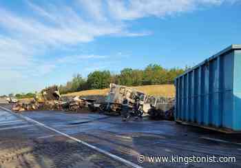 Transport collision, fire closes Highway 401 – Kingston News - Kingstonist