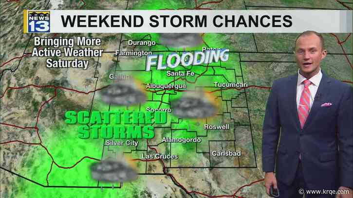 Daily isolated storm chances continue this weekend