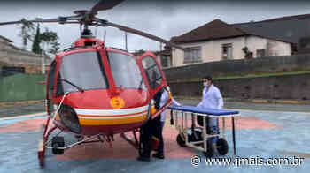 Criança que sofreu acidente em Canoinhas se manteve estável durante voo até Joinvillle | » JMais - JMais