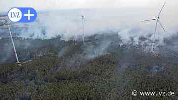 Drohnen aus Oschatz im Brandgebiet im Einsatz - Leipziger Volkszeitung