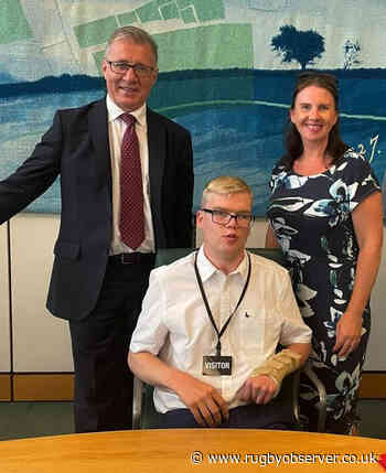 Determined Oliver takes cycle helmet campaign to corridors of power - Rugby Observer