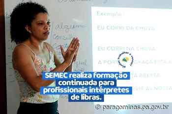 Educação: Formação continuada para profissionais intérpretes de libras - paragominas.pa.gov.br