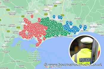 MAPPED: Sexual offences rise in Bournemouth, Christchurch and Poole