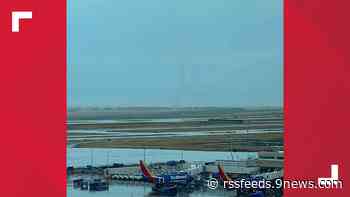 Landspout near Denver International Airport prompts Tornado Warning