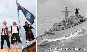 Angus Falklands veteran defiant in garden flagpole row - The Courier