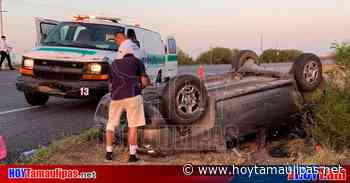 Vuelca familia en la carretera Victoria-Matamoros; cinco lesionados - Hoy Tamaulipas