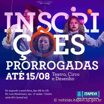 Itapevi prorroga inscrições para os cursos de Teatro e Circo até o dia 15 de agosto - noticias.itapevi.sp.gov.br