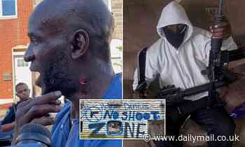 Baltimore ex-gang member who painted 'no shoot zone' signs around city is shot three times - Daily Mail