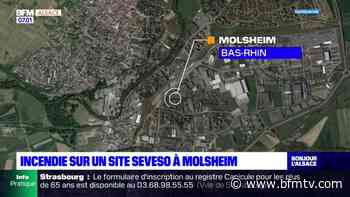 Molsheim: un incendie sur un site classé Seveso, le feu maîtrisé - BFMTV