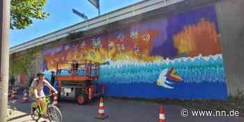 Streetart-Projekt in Erlangen: Was hohe Wellen mit Hoffnung für Geflüchtete zu tun haben - NN.de