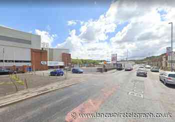 Firefighters tackle a vehicle blaze on Bolton Road, Blackburn