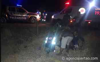 Motociclista sofreu fratura exposta em acidente envolvendo duas motocicletas em Guanambi - Agência Sertão