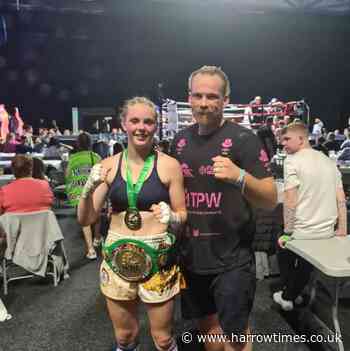 Watford teen celebrating after Muay Thai European Title win