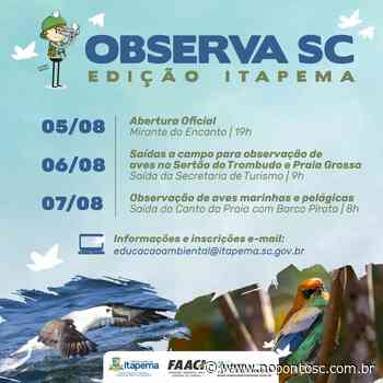 Inscrição para o Observa SC – Edição Itapema que acontece neste final de semana estão abertas - nopontosc.com.br