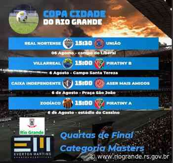 Quartas de final da Copa Cidade do Rio Grande de Masters é no sábado (6) - riogrande.rs.gov.br