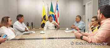 Prefeito de Itabuna recebe comitiva de banco para falar sobre infraestrutura. - Prefeitura de Itabuna