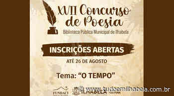 Inscrições para XVII Concurso de Poesia - Tudo Em Ilhabela - tudoemilhabela.com.br