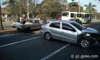 Acidente envolvendo três carros deixa três feridos em Volta Redonda - Globo.com
