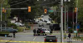 Police officer injured in Saanich, B.C. bank shooting released from hospital - Global News