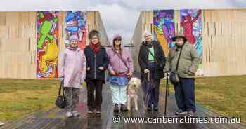 Hands On Studio unveils artists' banners beside Lake Burley Griffin - The Canberra Times