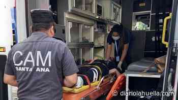 Ambulancia Municipal de Santa Ana brinda apoyo en siniestro vial - Diario La Huella