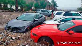 Some of the approximately 1,000 people stranded in Death Valley left despite closed roads