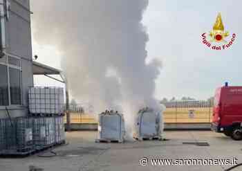 Incendio in zona industriale ad Uboldo, i sindaci di Rescaldina e Cerro: «Chiudete le finestre» - SaronnoNews.it