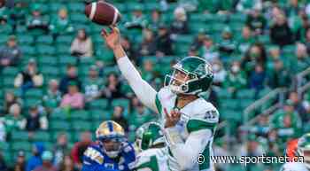 Dolegala stepping up at QB for Roughriders as COVID-depleted Saskatchewan hosts Argos - Sportsnet.ca