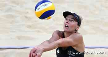 Women's beach volleyball duo to play for bronze after marathon semi - 1News