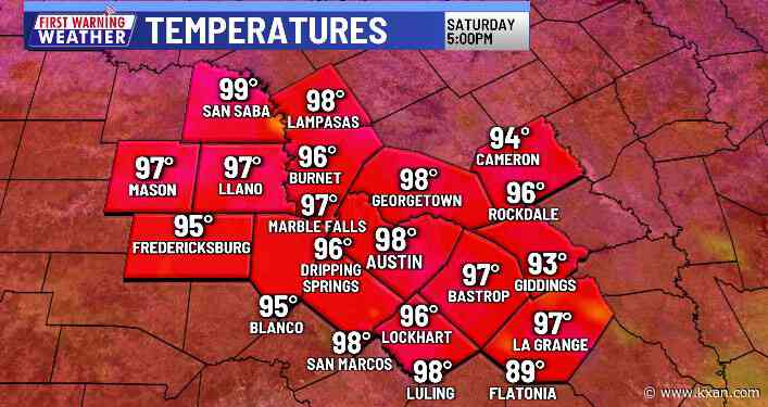 100-degree day streak ends at 21 as welcome rain falls