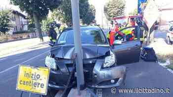 MALEO Auto contro un palo della luce, ferito 80enne - Il Cittadino