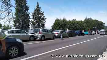 Choque múltiple en la autopista México-Cuernavaca genera caos - Radio Fórmula
