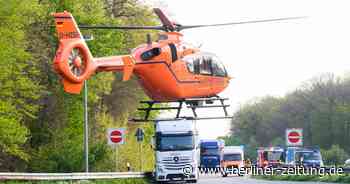 Brandenburg: Unfall mit drei Autos – Frau mit Hubschrauber in Klinik - Berliner Zeitung