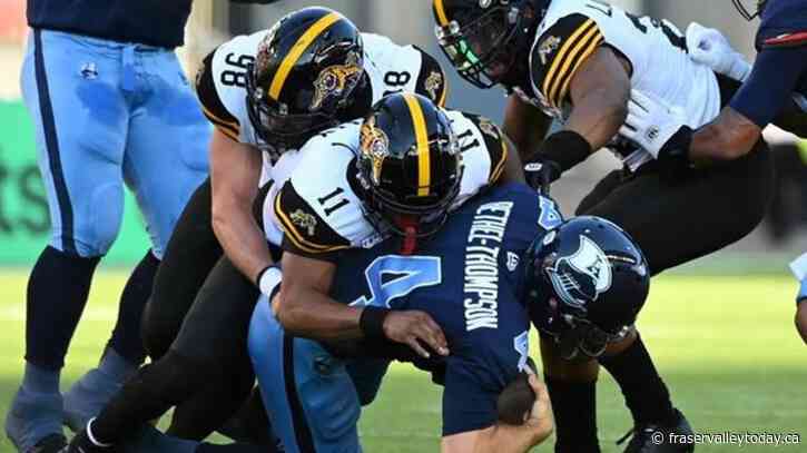 Toronto Argonauts rally for 34-20 home victory over Hamilton Tiger-Cats