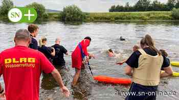 Rinteln: Polizei, DLRG und THW üben Menschenrettung in der Weser - Schaumburger Nachrichten