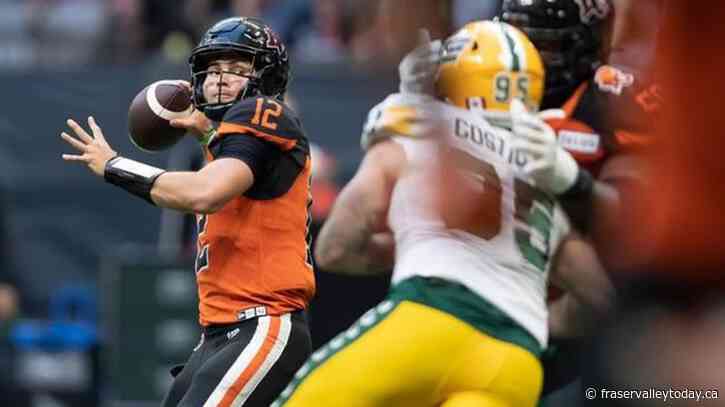 Rourke reaches new heights as B.C. Lions rout struggling Edmonton Elks 46-14