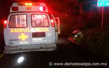 Derrapa policía de la Fuerza Civil en carretera de Actopan; se encuentra herido - Diario de Xalapa
