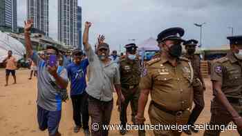 Protest in Sri Lanka gegen Notstand