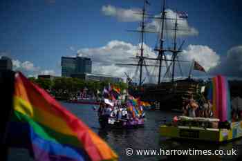 Huge crowds watch Amsterdam Pride's canal parade celebration - Harrow Times