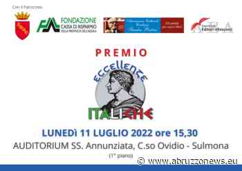 Premio "Eccellenze Italiche di Casa Ovidio" 2022 a Sulmona - Abruzzonews