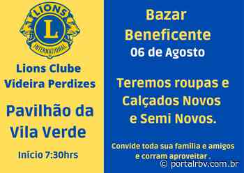 Lions Clube Videira Perdizes realiza bazar neste sábado (6) - RBV Notícias