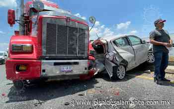 Carambola deja seis vehículos dañados en la carretera Salamanca-Celaya - El Sol de Salamanca